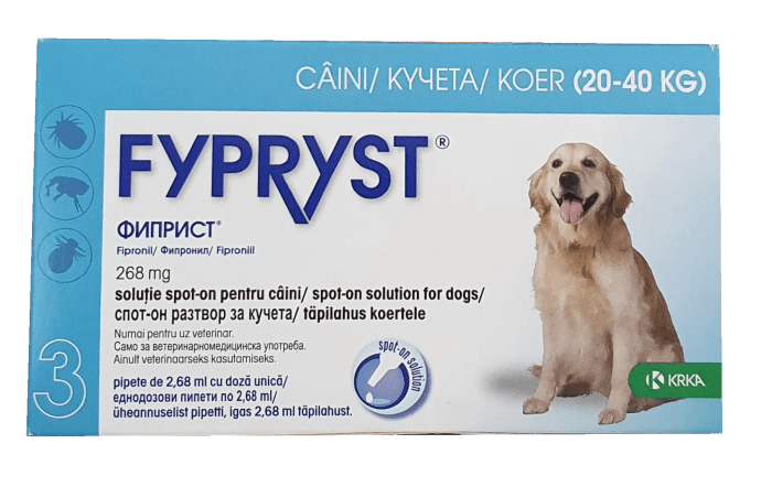 Fypryst Spot-on Dog/ Фиприст спот-он разтвор за кучета от 20 до 40 кг 1 брой пипета - Image 1