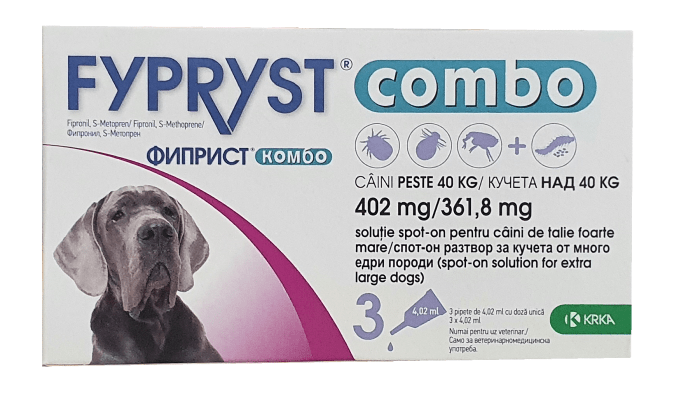 Fypryst Combo Dog / Фиприст Комбо за кучета от 40 и повече кг 1 брой пипета - Image 1