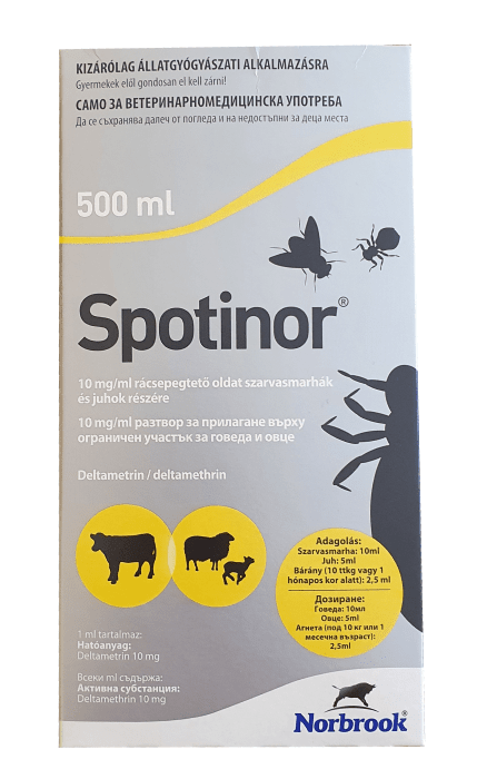 Spotinor 10 mg/ml 500 ml / Спотинор 10 мг/мл разтвор 500 мл - Image 1