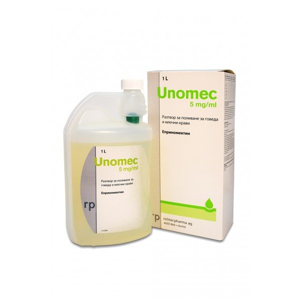 Unomec 5 mg/ml / Уномек 5 мг/мл разтвор за поливане за говеда и млечни крави - Image 1