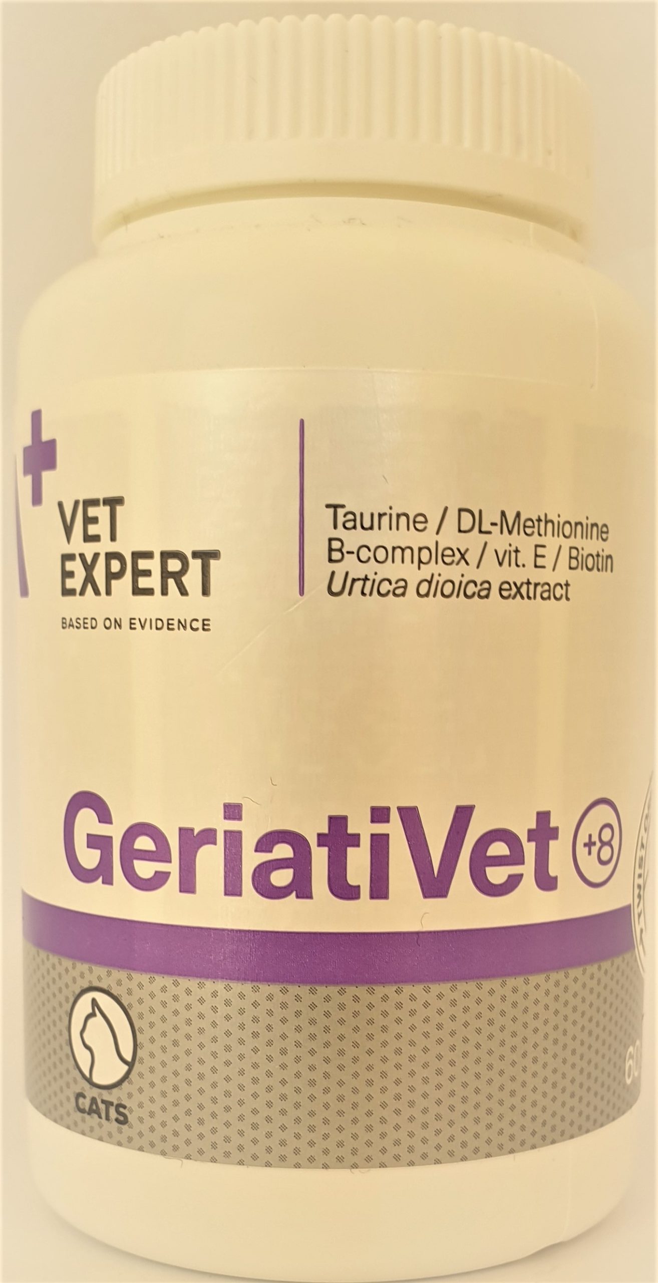 GeriatiVet Cat + 8 / ГериатиВет Котки + 8 - допълваща храна за котки над 8 години  60 капсули - Image 1