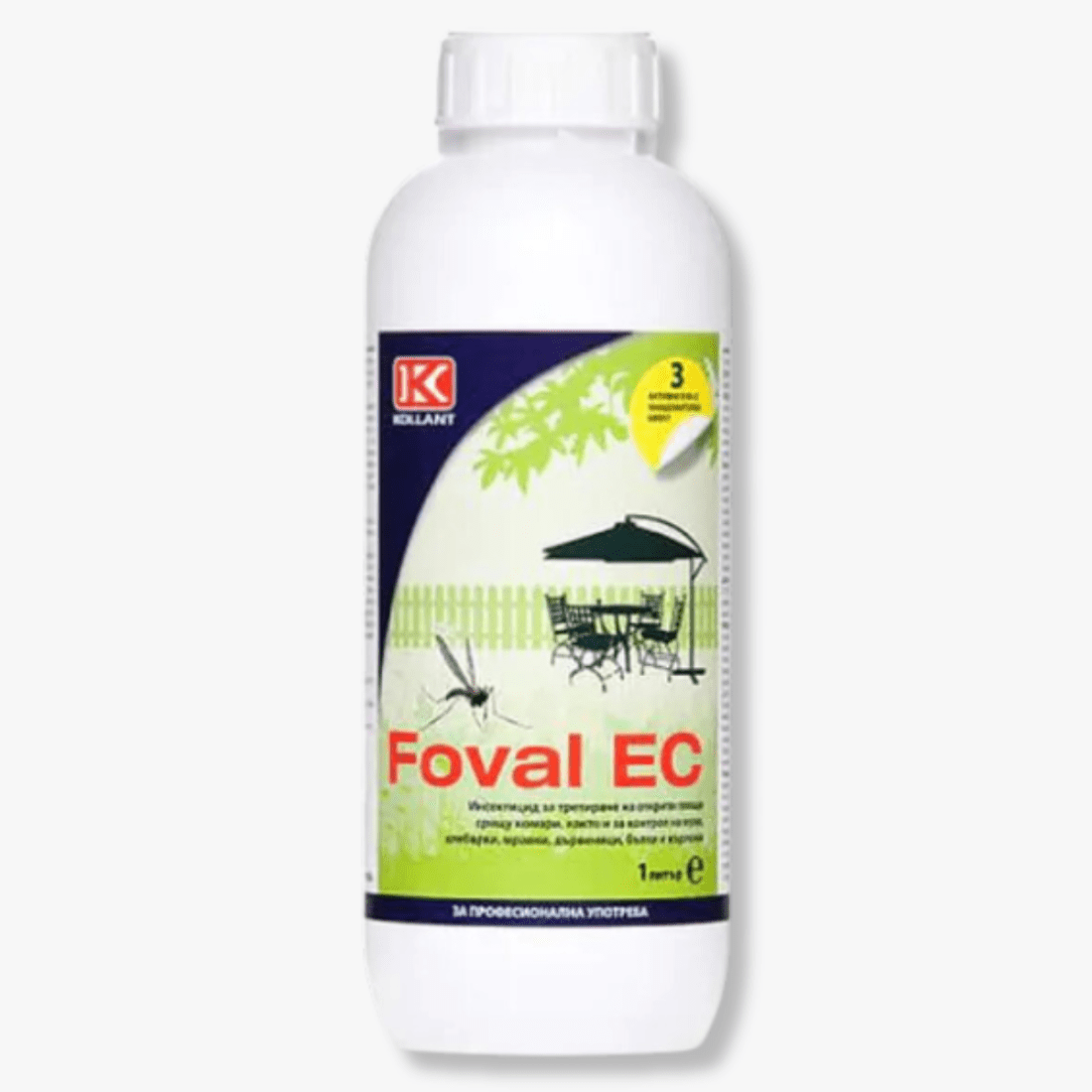 Foval EC / Фовал ЕК - 1 л. Препарат за комари с дълготраен ефект - Image 1