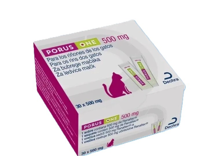 PORUS ONE Cat Treat Snack хранителна добавка за подпомагане на бъбречната функция при котки 500 mg - 1 саше - Image 1