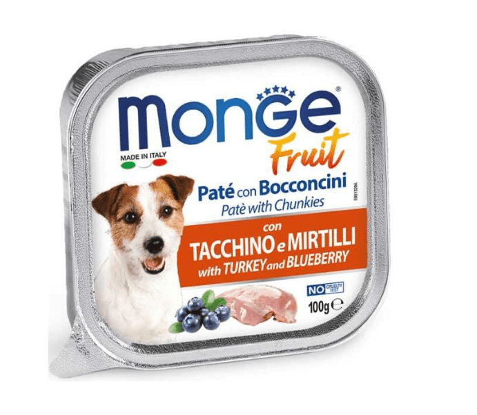 MONGE FRUIT- пастет с пуйка и боровинки -100гр - Image 1