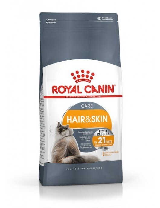 hairskin-ne-fcn-packshot-530x686 Royal Canin Care Cat Hair & Skin / Пълноценна суха храна за котки над 12 месеца за подпомагане на здравата кожа и бляскава козина - 10 кг. - Image 1