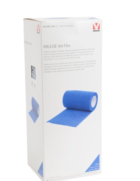 bint-samozalepvasht-valueline-kruuse-5sm-h-4-5m-cherven Бинт самозалепващ Vet-Flex Kruuse 10см х 4.5м, Син - Image 1