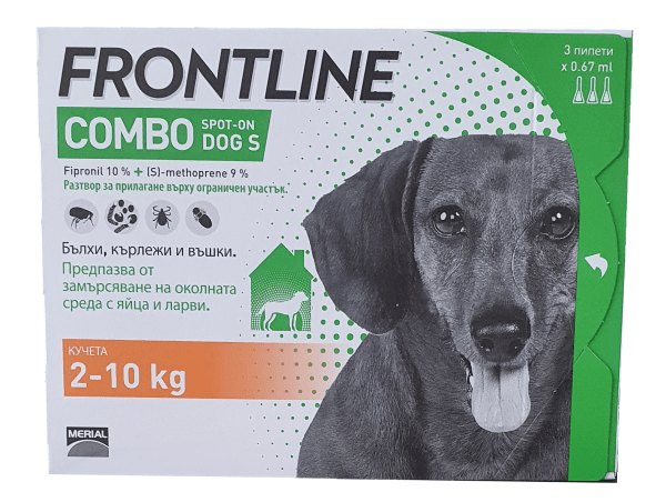 frontline-combo-s Frontline Combo spot-on Dog S / Фронтлайн Комбо спот он за кучета от 2 до 10 кг - Image 1