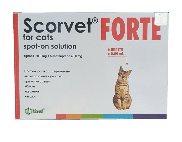 Scorvet Forte Spot-on Cats / Скорвет Форте спот-он за котки - Image 1
