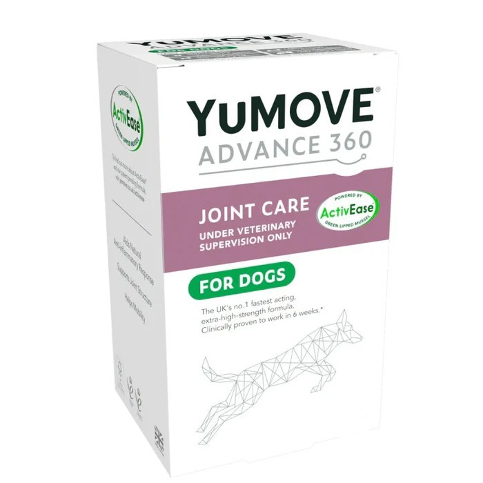 Yu-Adv-New YuMove Advance 360 for Dogs - овкусени таблетки за ставни проблеми с екстракт от зеленоуста мида с усилена формула за кучета 120 табл. - Image 1