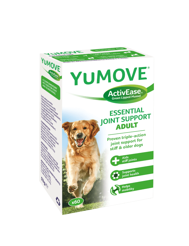 YuMOVE-2020-Adult-60-Pack YuMove - овкусени таблетки за стави с екстракт от зеленоуста мида за куче 60 бр. в опаковка - Image 1