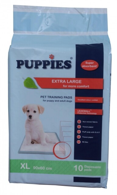Puppies Хигиенни подложки размер XL - 90/60 см - Image 1