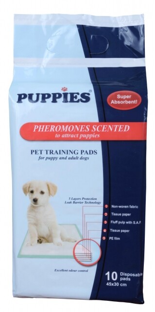 Puppies Хигиенни подложки размер S - 45/30 см - Image 1