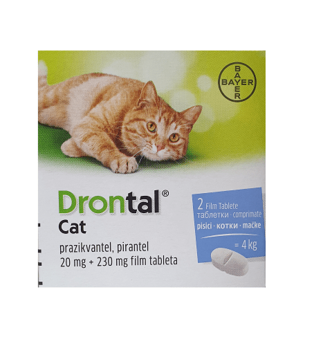 images Drontal Cat / Дронтал за котки - кутия с 2 таблетки - Image 1