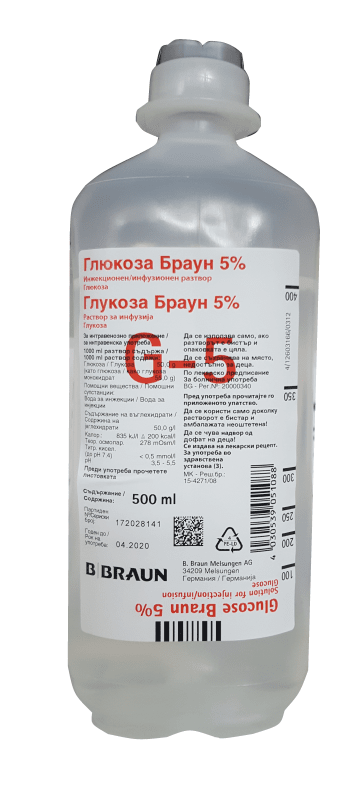 images Банка Глюкоза 5% Браун 500 мл. - Image 1