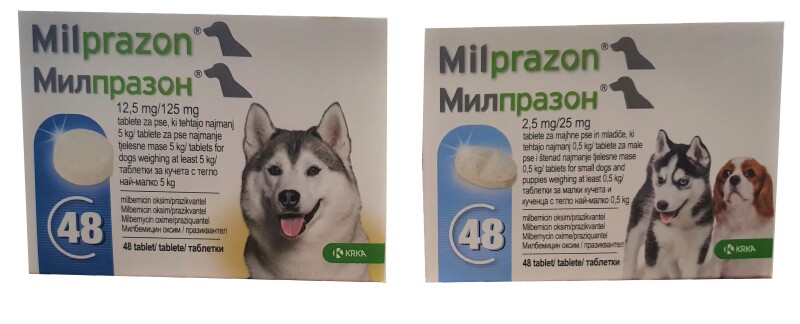 images Milprazon 2.5 mg /Mилпразон 2,5 мг таблетки за малки кучета и кученца - Image 1