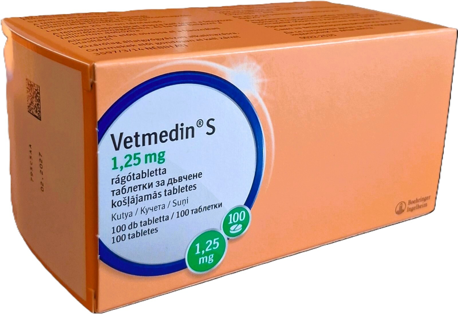 Vetmedin S 1.25 mg / Ветмедин S 1.25 мг таблетки за дъвчене за кучета - Image 1