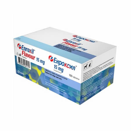 Enroxil Flavour 15 mg Tablets / Енроксил 15 мг овкусени таблети за кучета и котки - Image 1