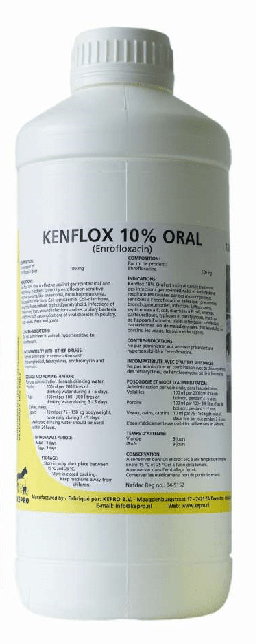 Kenflox 10% Oral 1L / Кенфлокс 10% Орал 1л - Image 1