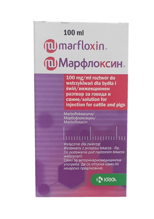 marfloxin-100mg-ml Marfloxin 100 mg/ml / Марфлоксин 100 мг/мл инжекционен разтвор - Image 1
