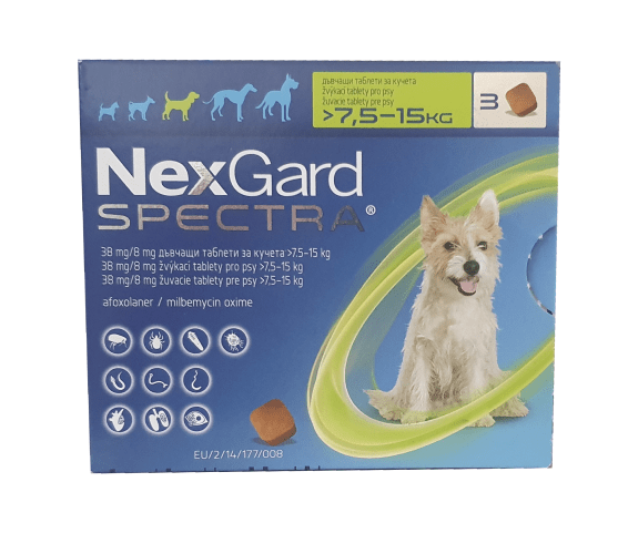 nexgard-spectra-7.5-15 NexGard Spectra / Нексгард Спектра дъвчаща таблетка за кучета от 7.5 до 15 кг - Image 1