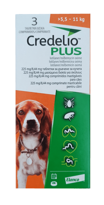credelio-plus-5.5-11 Credelio Plus / Кределио Плюс таблетки за дъвчене за кучета от 5,5 до 11 кг - Image 1