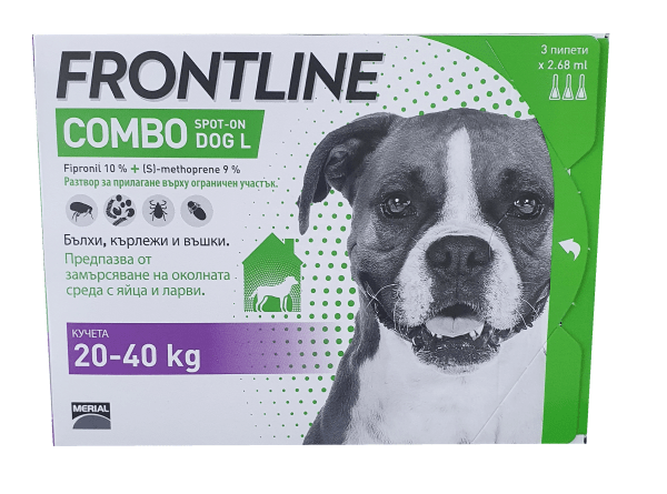Frontline Combo spot-on Dog L / Фронтлайн Комбо спот он за кучета от 20 до 40 кг - Image 1