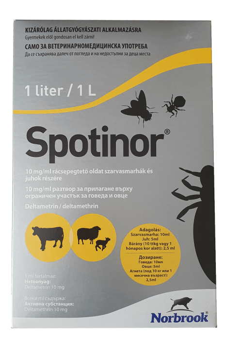 Spotinor 10 mg/ml 500 ml / Спотинор 10 мг/мл разтвор 1 л - Image 1