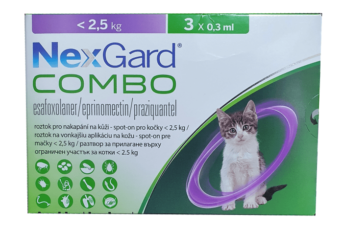 NexGard Combo / Нексгард Комбо разтвор за котки <2,5 кг - Image 1