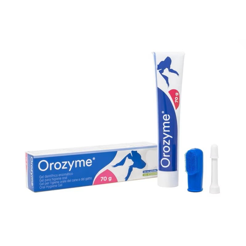 res_8661382d8a8d2cc92530a087cf0eafd3 Orozyme oral hygiene gel / Орозим гел за устна хигиена за кучета и котки 70 гр - Image 1