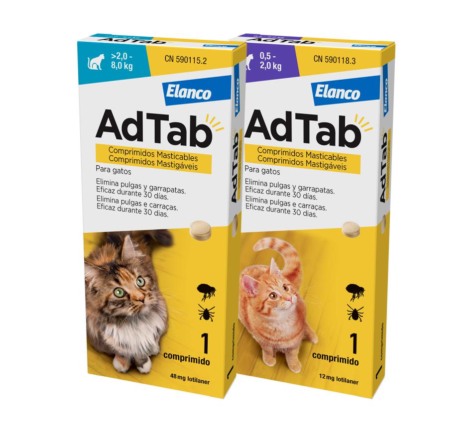 adtab_gato_all_2.png AdTab 12 mg / АдТаб таблетки за дъвчене за котки 0,5 - 2 кг - Image 1