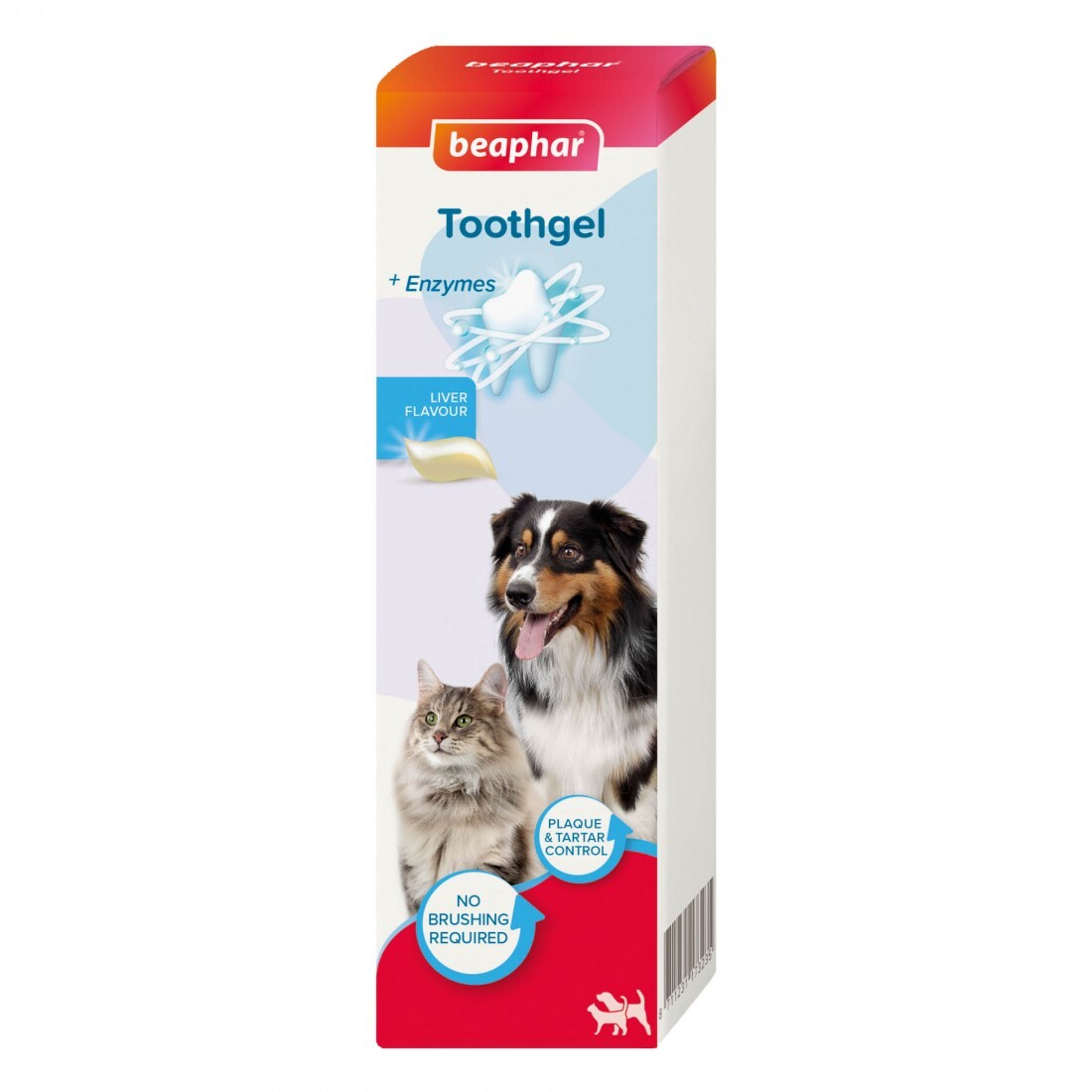 1008220--1100x1100 Beaphar No-Brush Toothgel - дентален гел за кучета и котки, с вкус на черен дроб (без нужда от четка) - 100 гр. - Image 1