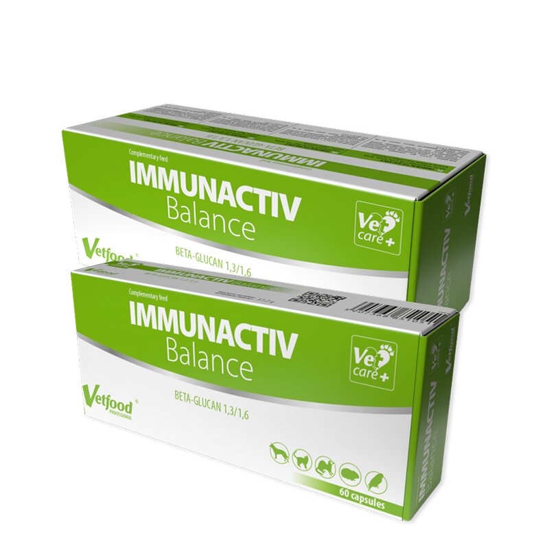 20716 Vetfood Immunactiv Balance - хранителна добавка за подсилване на имунитета при животните - 60 капсули - Image 1