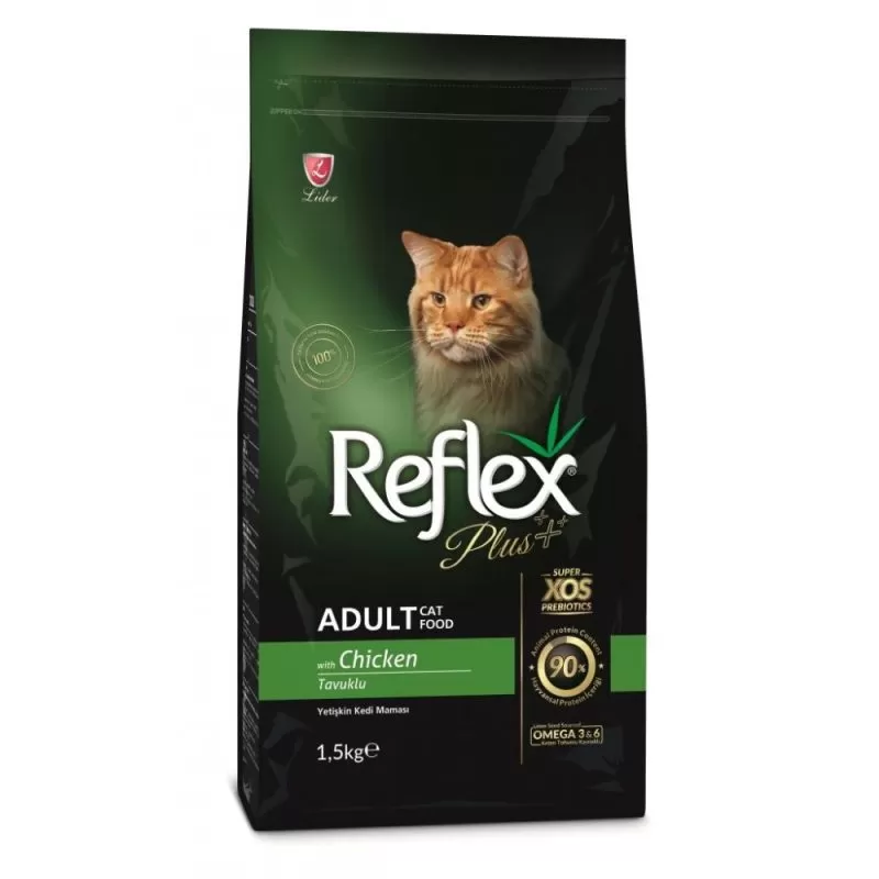 adult-cat-1.5-1000x1000h Reflex Plus Chicken Adult Cat - Пълноценна храна за израснали котки от всички породи с пилешко - 1.5 кг. - Image 1