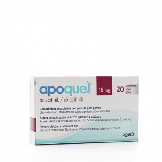 apoquel-16-mg2 Apoquel 16 mg / Апоквел 16 мг таблетки за облекчаване на сърбежа при кучета - 20 бр - Image 1