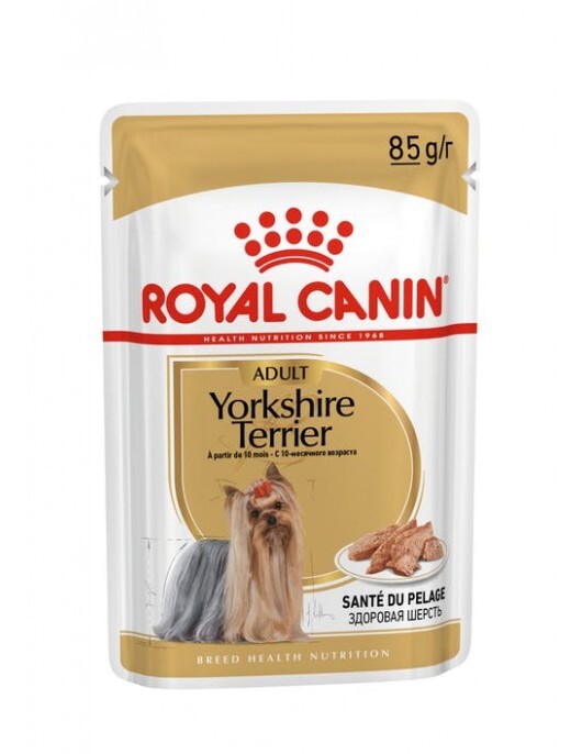 breed-18-york-n-pouch-85-530x686 Royal Canin Yorkshire Adult Loaf Pouch / Пълноценна мокра храна за йоркширски териери в зряла възраст над 10 месеца - 85 гр. - Image 1