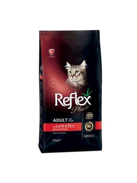 hrana-za-kotki-reflex-plus-adult-cat-lamb-and-rice-15-kg Reflex Plus Lamb & Rice Adult Cat / Пълноценна храна за израснали котки с агнешко месо и ориз - 15 кг. - Image 1