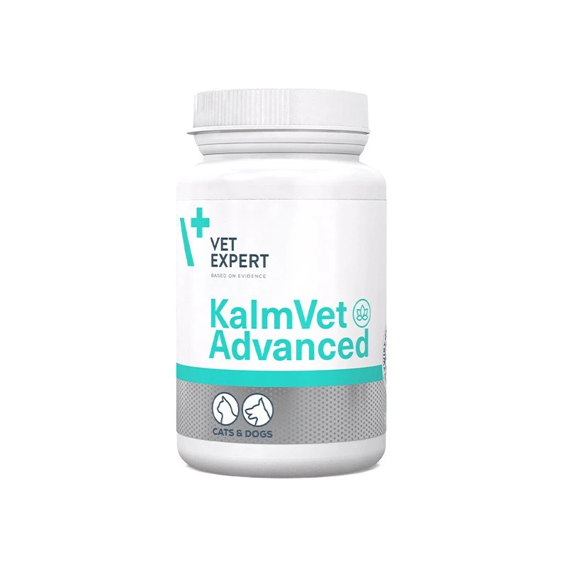vet-expert-kalmvet-advanced-preparat-na-objawy-stresu-dla-psow-i-kotow Vet Expert KalmVet Advanced / Калм вет - Хранителна добавка, която намалява симптомите на стрес при кучета и котки - 60 капсули - Image 1