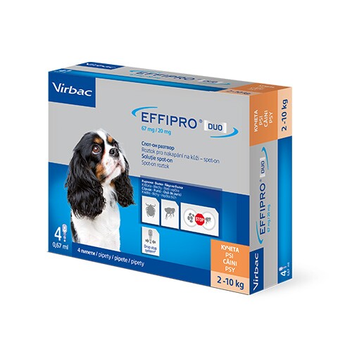 Effipro Duo spot-on dog 2-10kg  / Ефипро дуо куче 2-10кг - противопаразитни пипети за кучета с двойно действие - Image 1