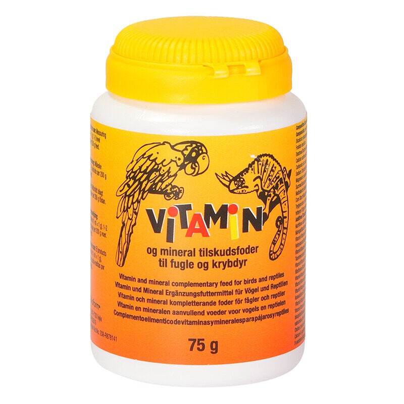 Diafarm Vitamins & Minerals for birds & reptiles / Диафарм Витамини и Минерали за птици и рептили, 75 гр - Image 1