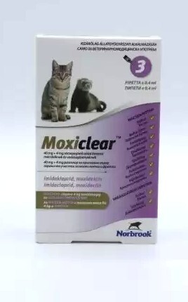Моксиклиър  /  Moxiclear за котки и фретки до 4 кг - 1 пипета - Image 1