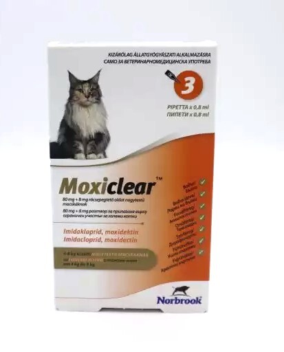 Моксиклиър  /  Moxiclear за котки от 4 до 8 кг - 1 пипета - Image 1