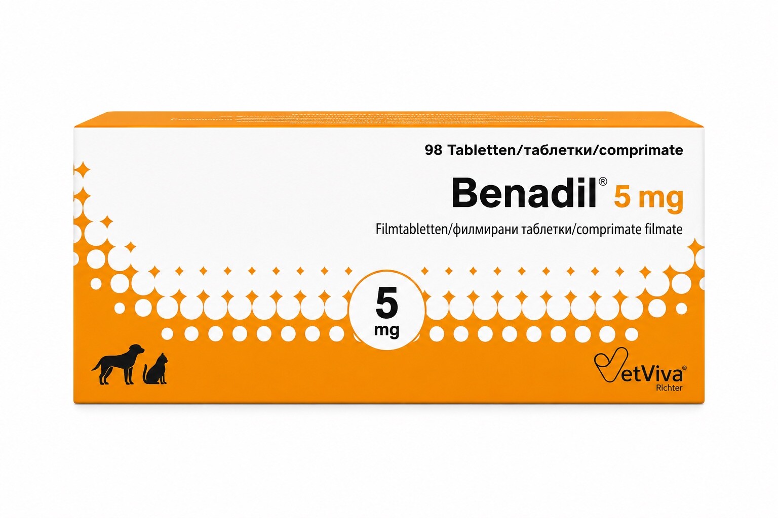 Benadil 5 mg  /  Бенадил 5 мг - Image 1